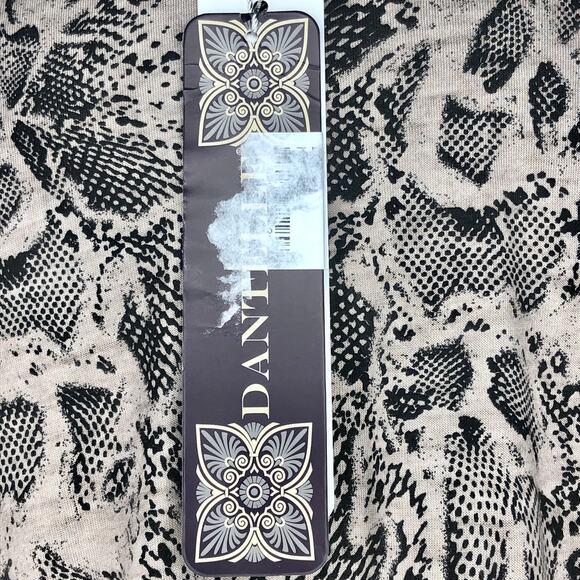 Dantelle Moon Snake V-Neck Twist Front Top - Size Small - Picture 11 of 12